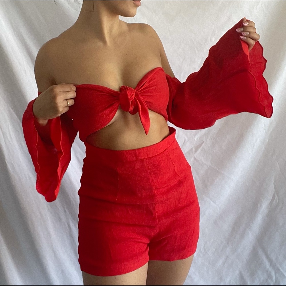 Red bodysuit